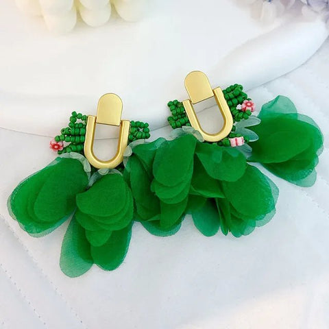 Assorted Large Petal Dangling Earrings - Kelly Obi New York