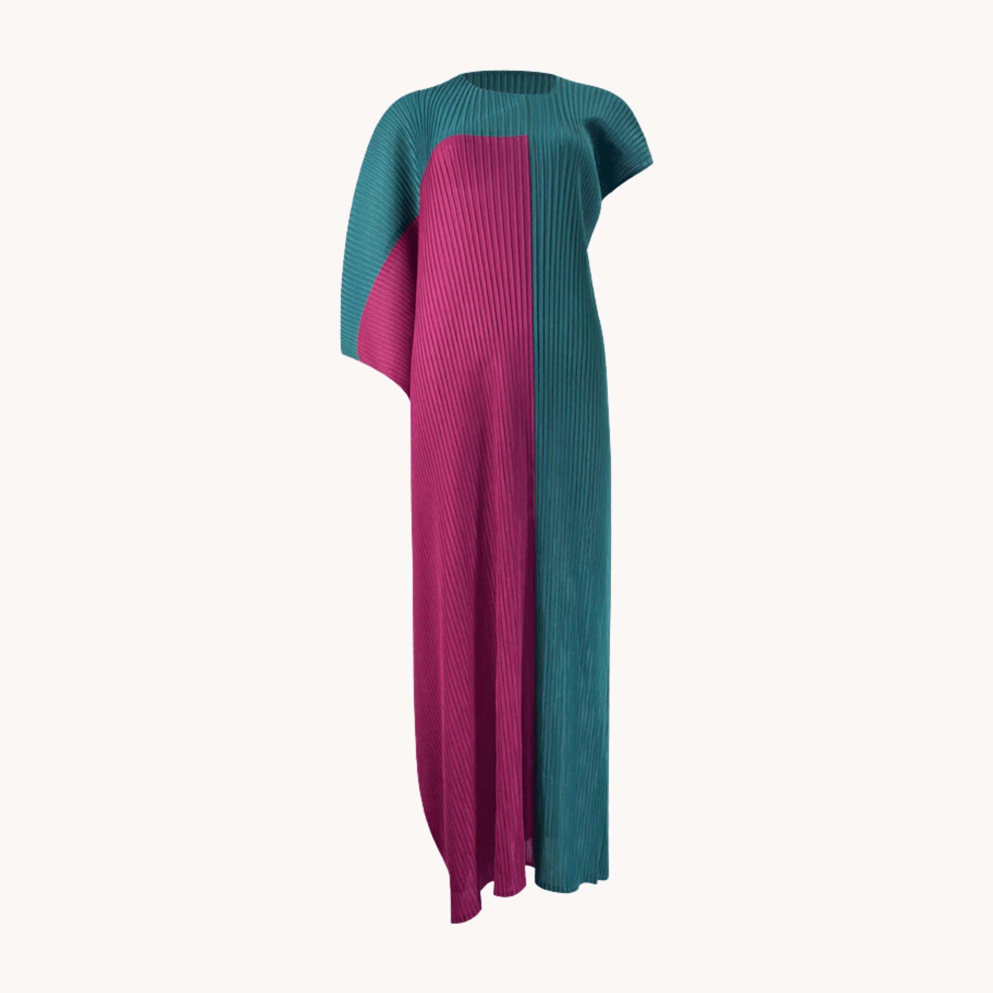 Asymmetrical Pleated Dress - Final Sale - Kelly Obi New York