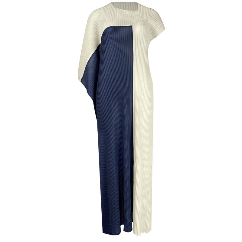 Asymmetrical Pleated Dress - Final Sale - Kelly Obi New York