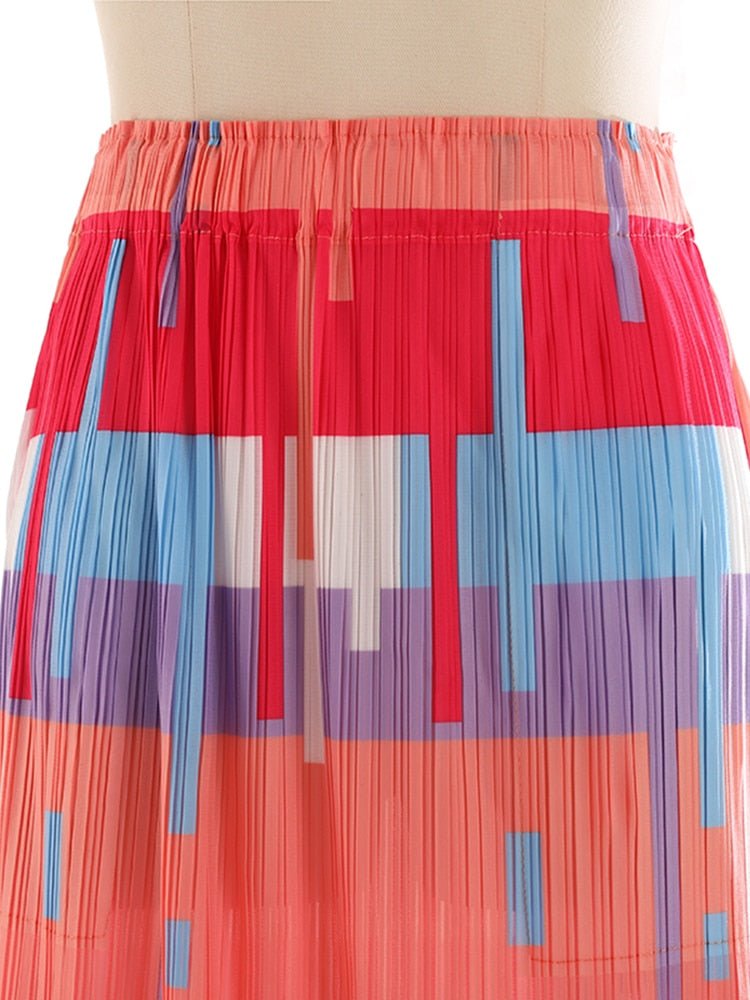Autumn Stripe Skirt - Kelly Obi New York