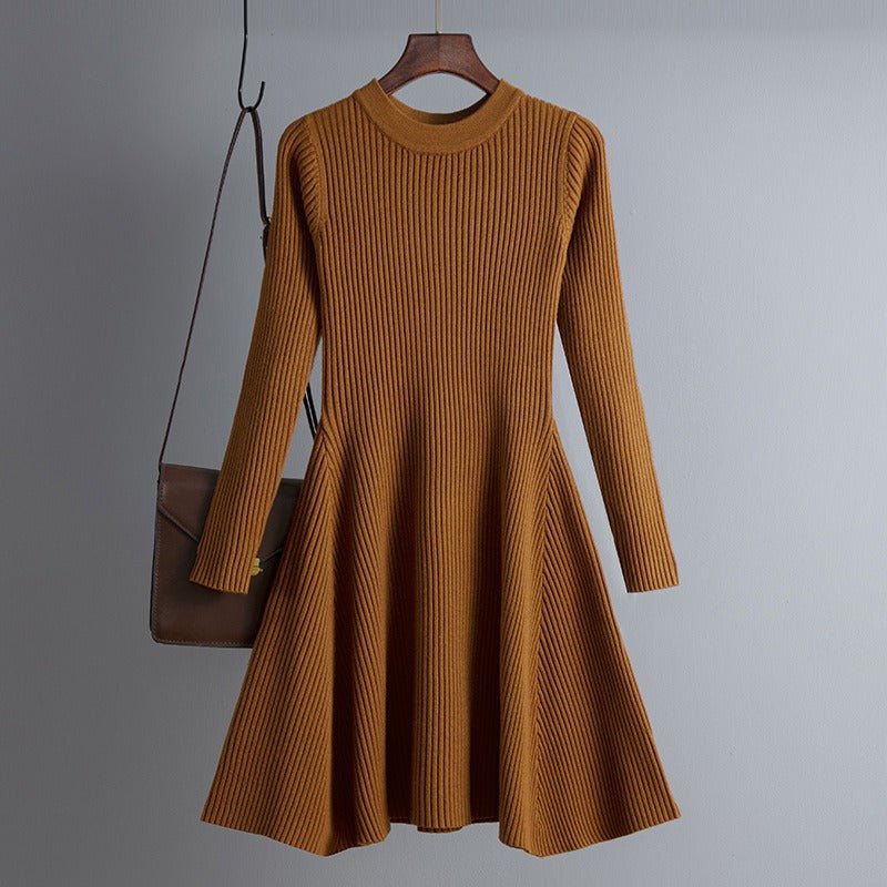 Basic A-Line Knit Mini Dress - Kelly Obi New York