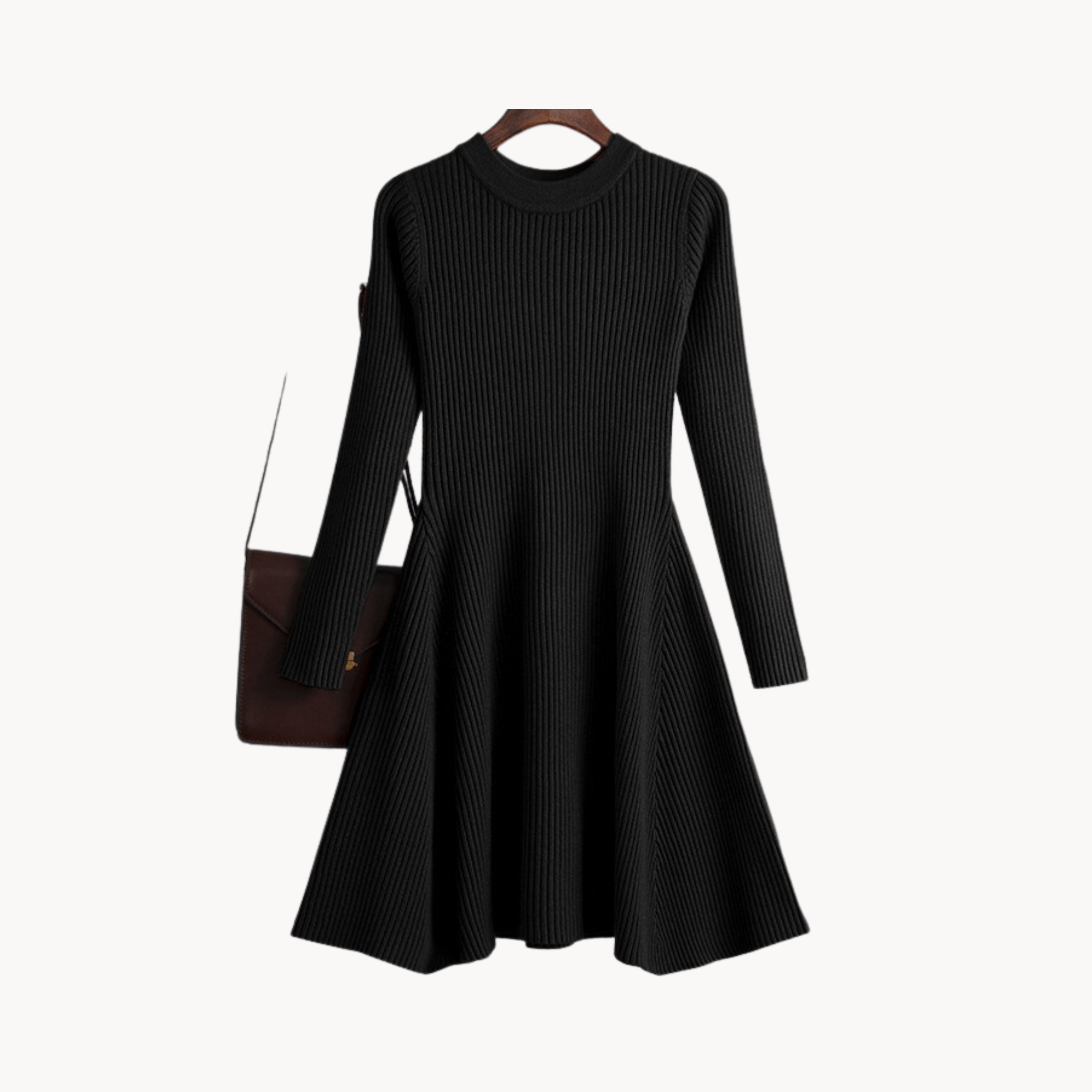 Basic A-Line Knit Mini Dress - Kelly Obi New York