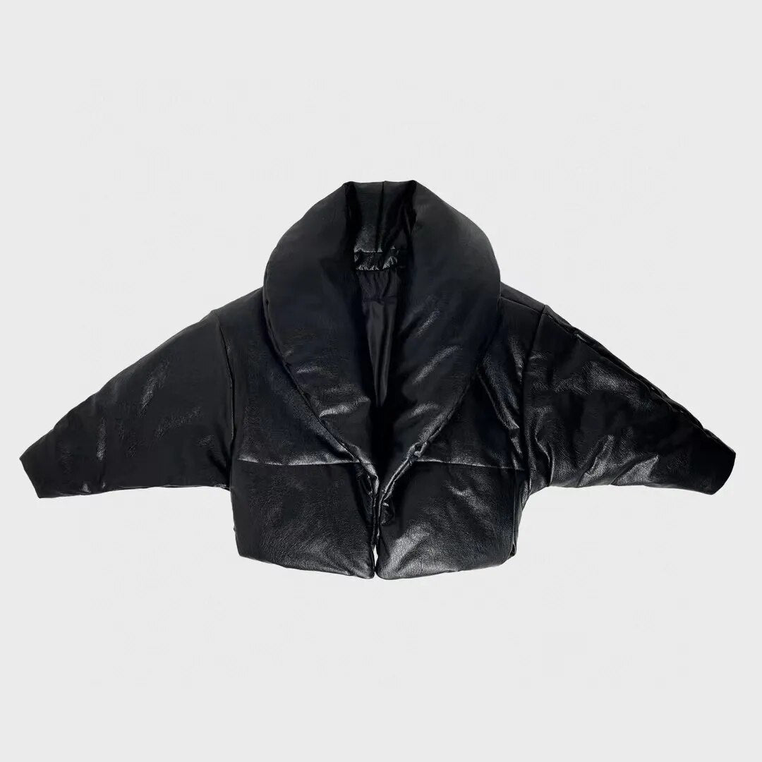 Bat Sleeve Winter Short Jacket - Kelly Obi New York