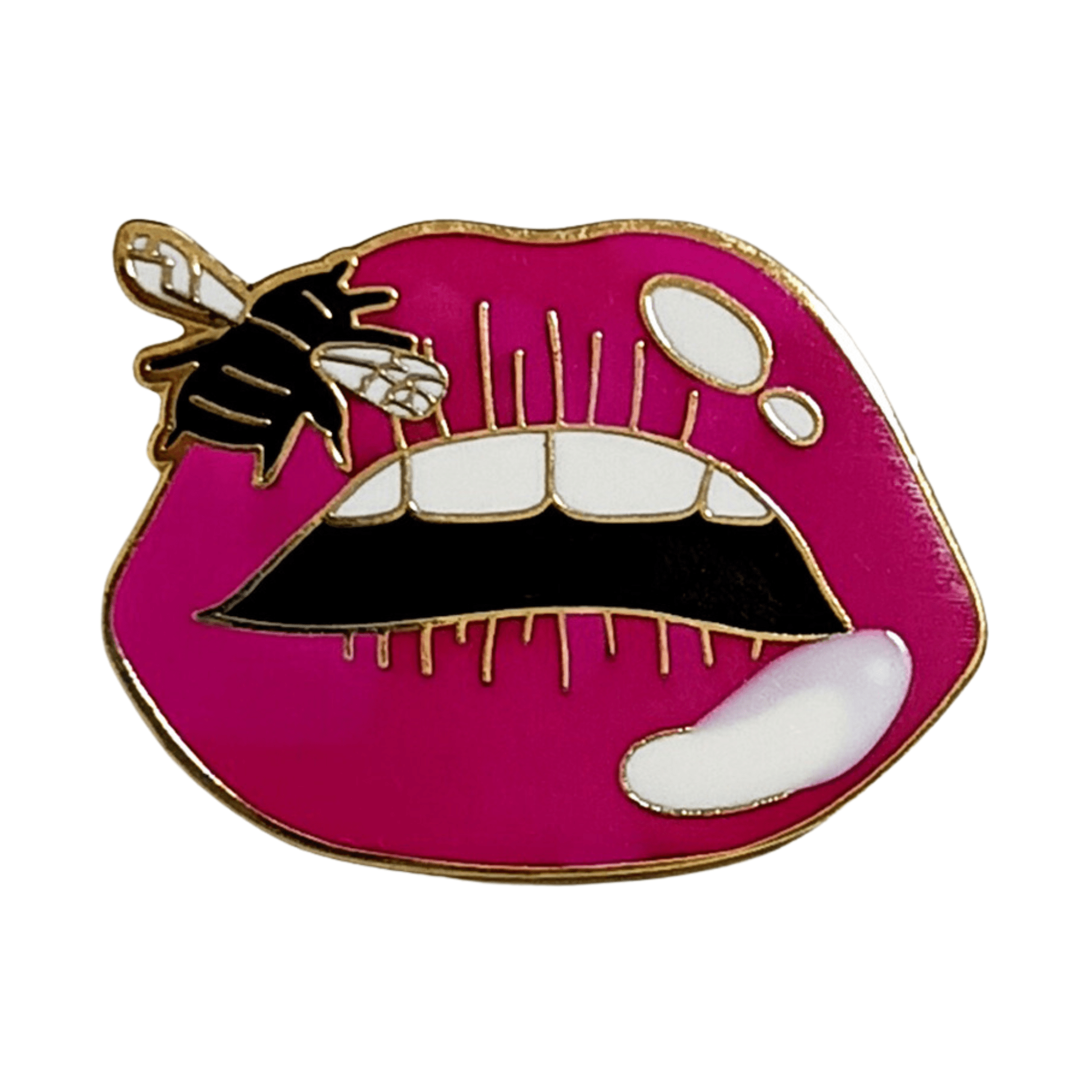 Bee Kiss Enamel Pin - Kelly Obi New York