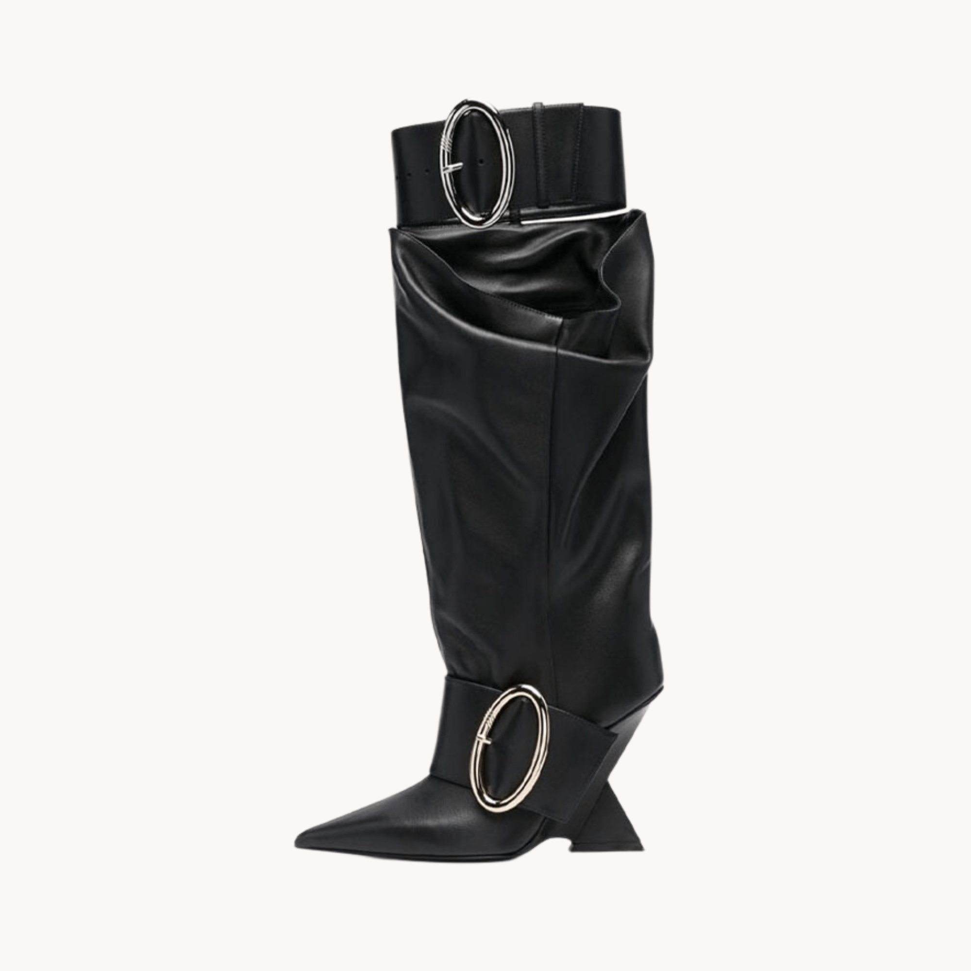 Belt Buckle Fashion Boots - Kelly Obi New York