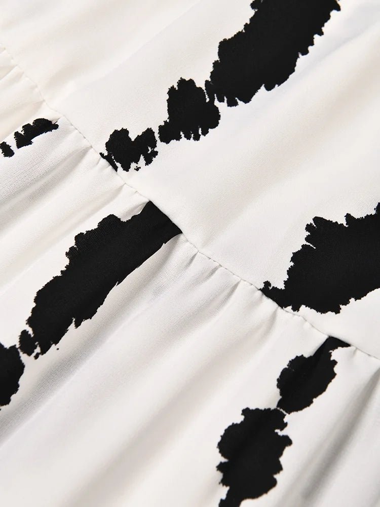 Black and White Loose Fit Dress - Kelly Obi New York