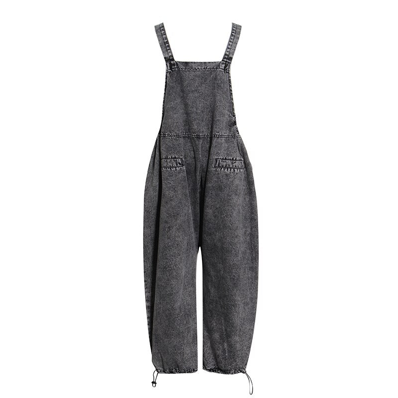 Black Denim Overalls - @Veronicalatriese - Kelly Obi New York