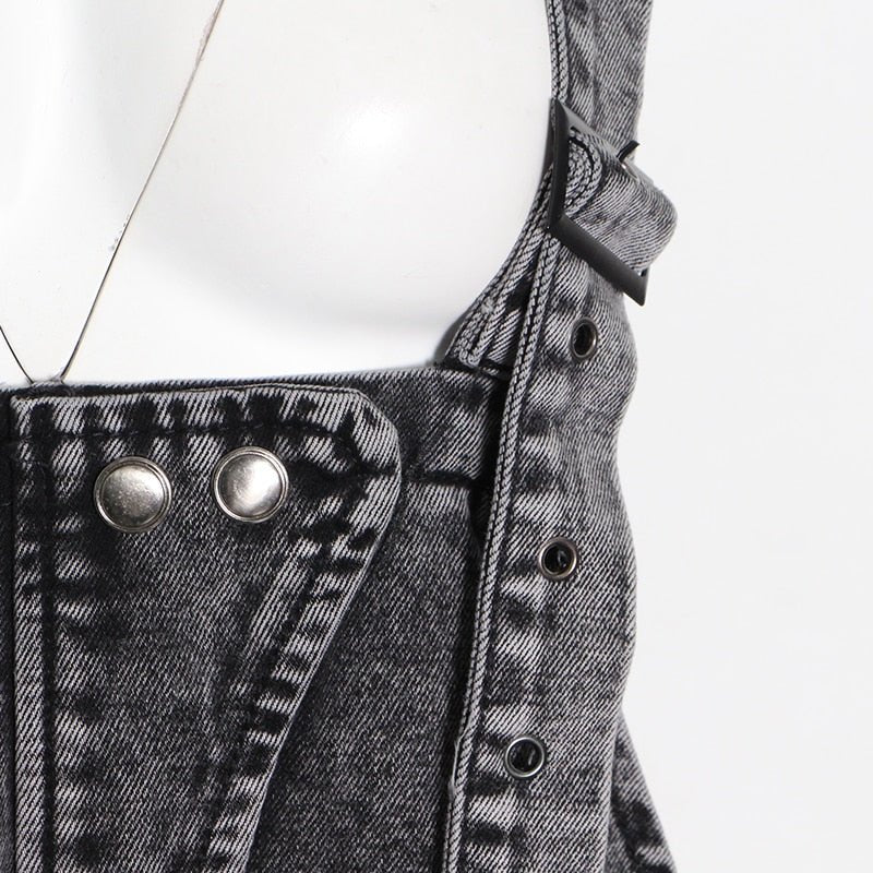 Black Denim Overalls - @Veronicalatriese - Kelly Obi New York