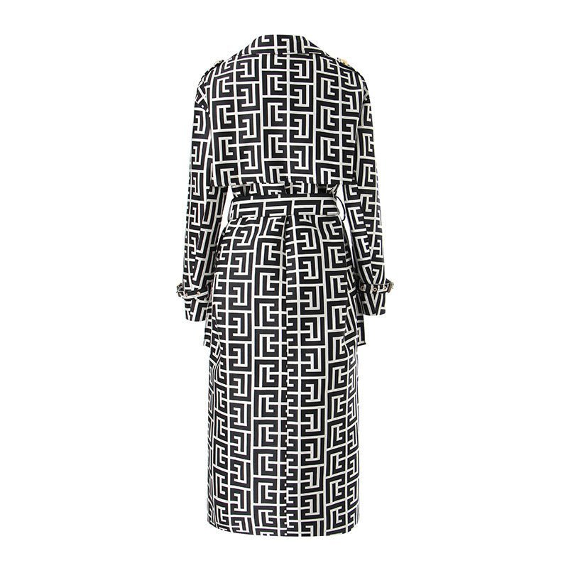 Black + White Fall Coat - Kelly Obi New York