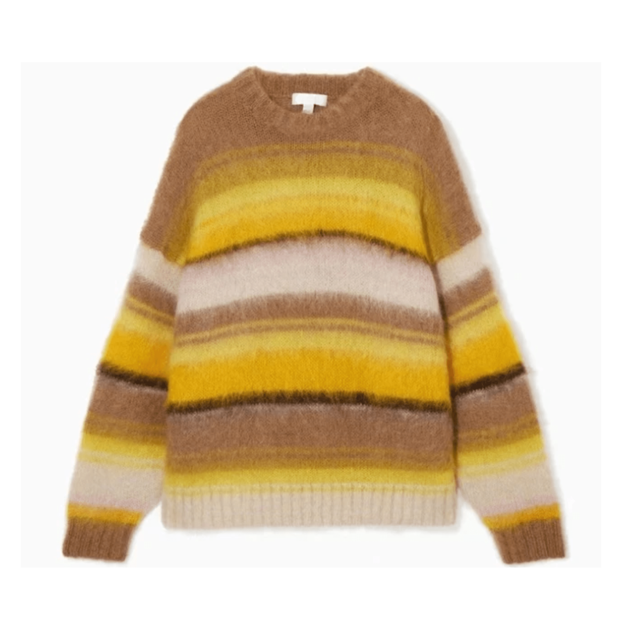 Blonde Stripes Mohair Knit Sweater - Kelly Obi New York