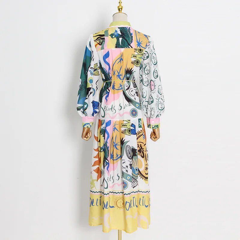 Bohemian Lace-Up Ruffle dress - Kelly Obi New York