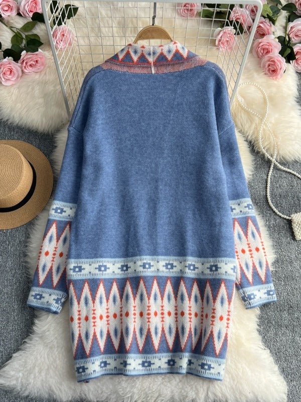 Bohemian Loose Fit Knit Cardigan - Kelly Obi New York