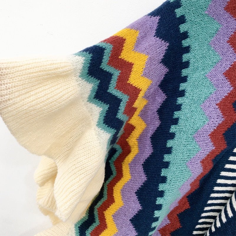 Bohemian Ruffled Shawl - Kelly Obi New York