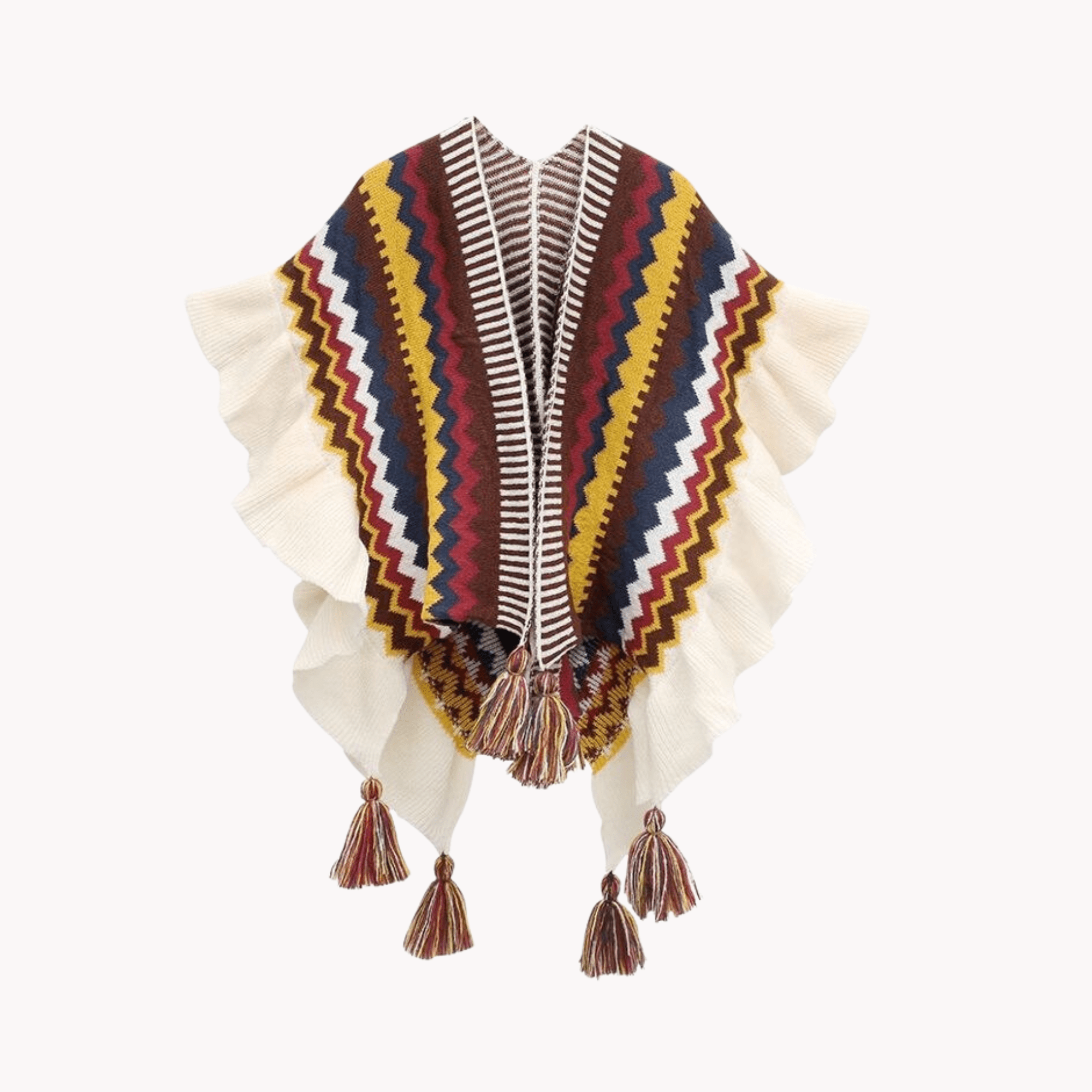 Bohemian Ruffled Shawl - Kelly Obi New York