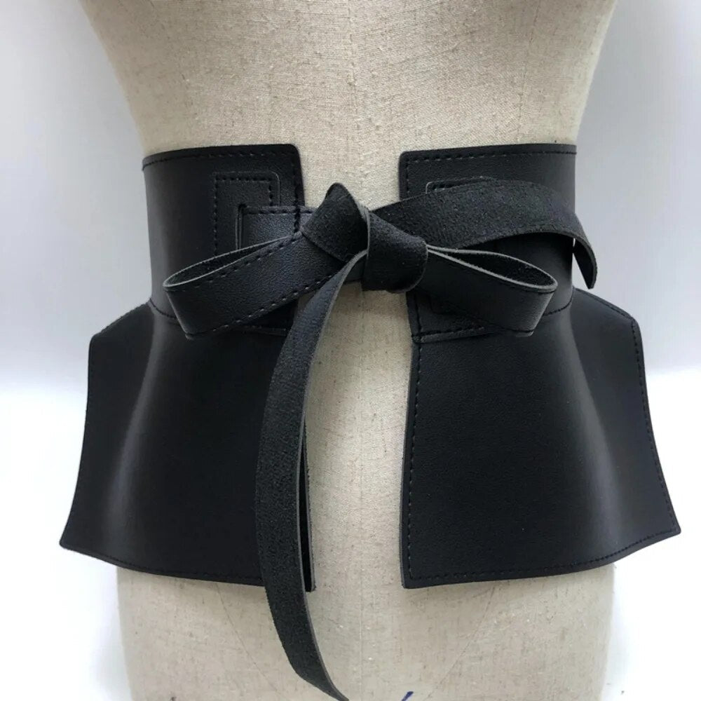 Bow Tie Wide Belt - Kelly Obi New York