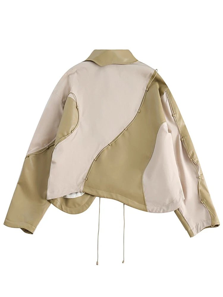 Butterfly Collar Two Tone Jacket - Kelly Obi New York