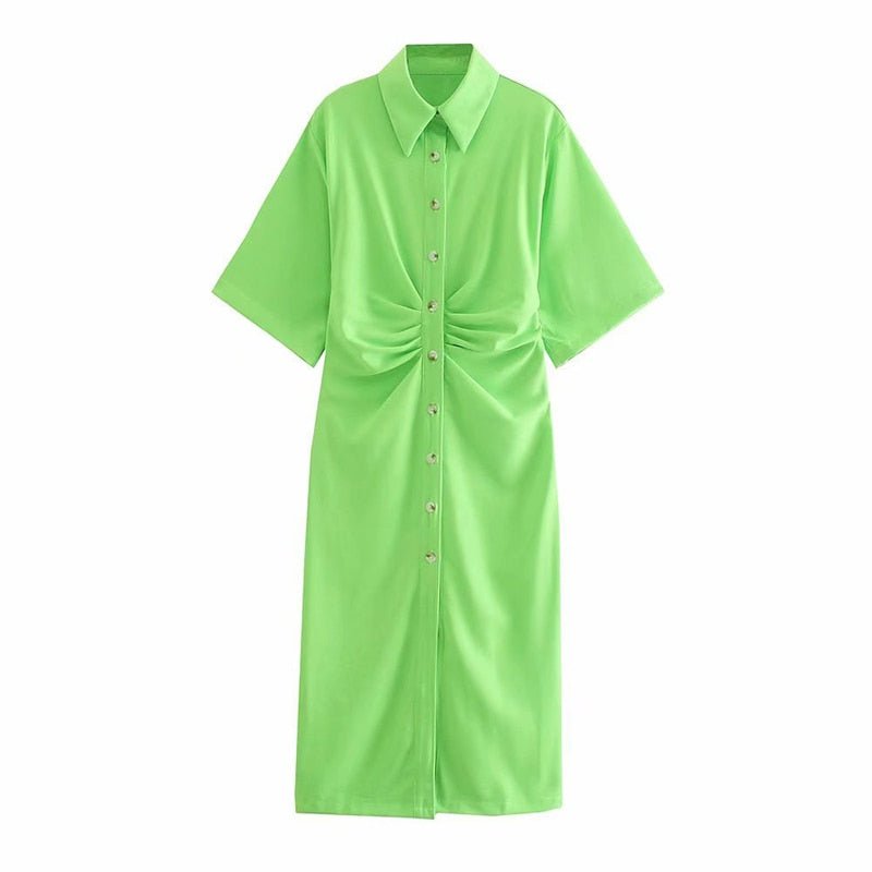 Button Shirt Dress - Kelly Obi New York