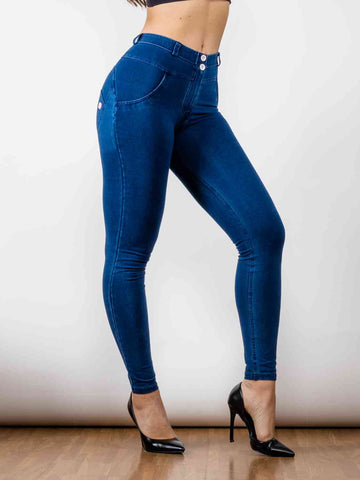 Buttoned Skinny Jeans - Kelly Obi New York