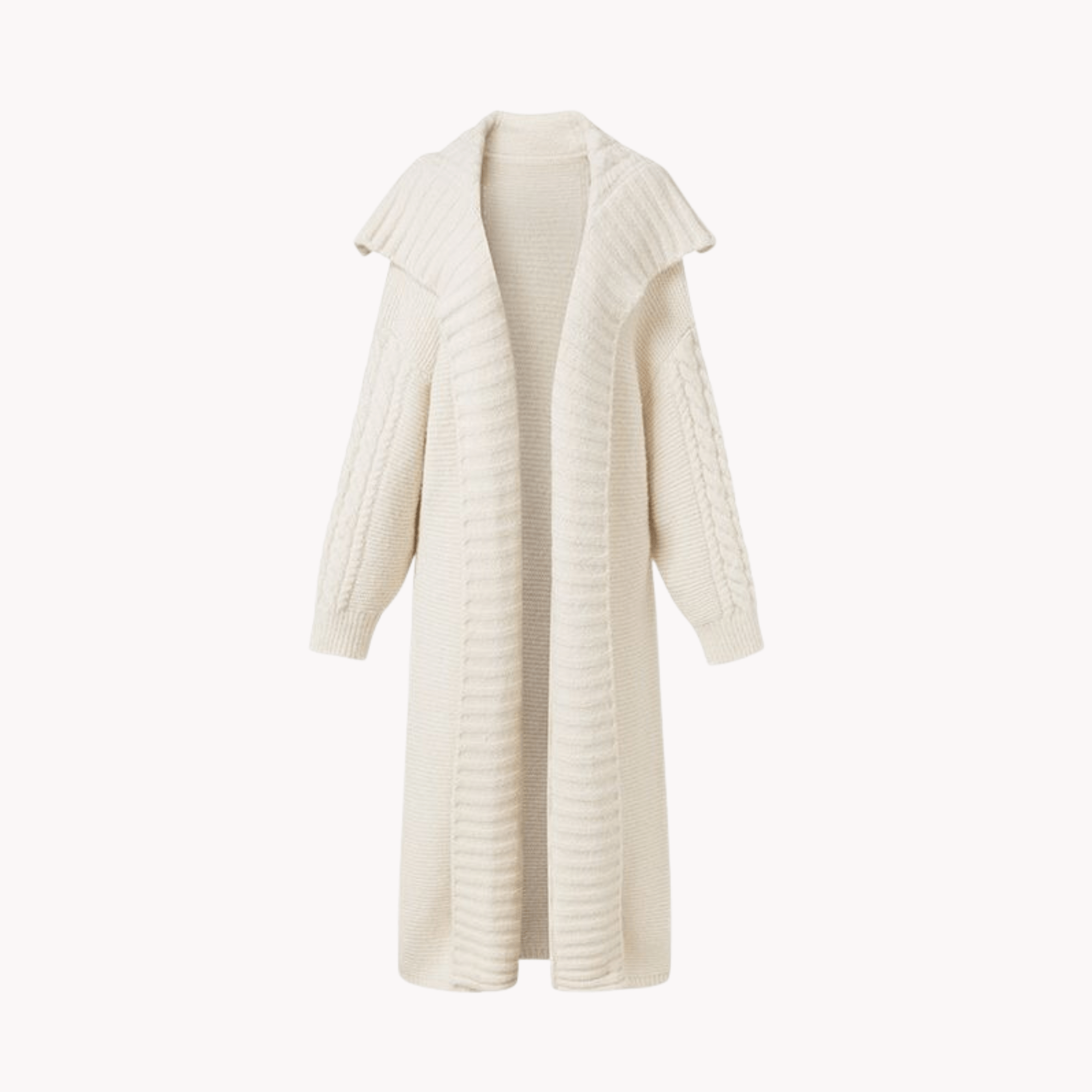 Buttonless Loose Fit Knit Cardigan - Kelly Obi New York