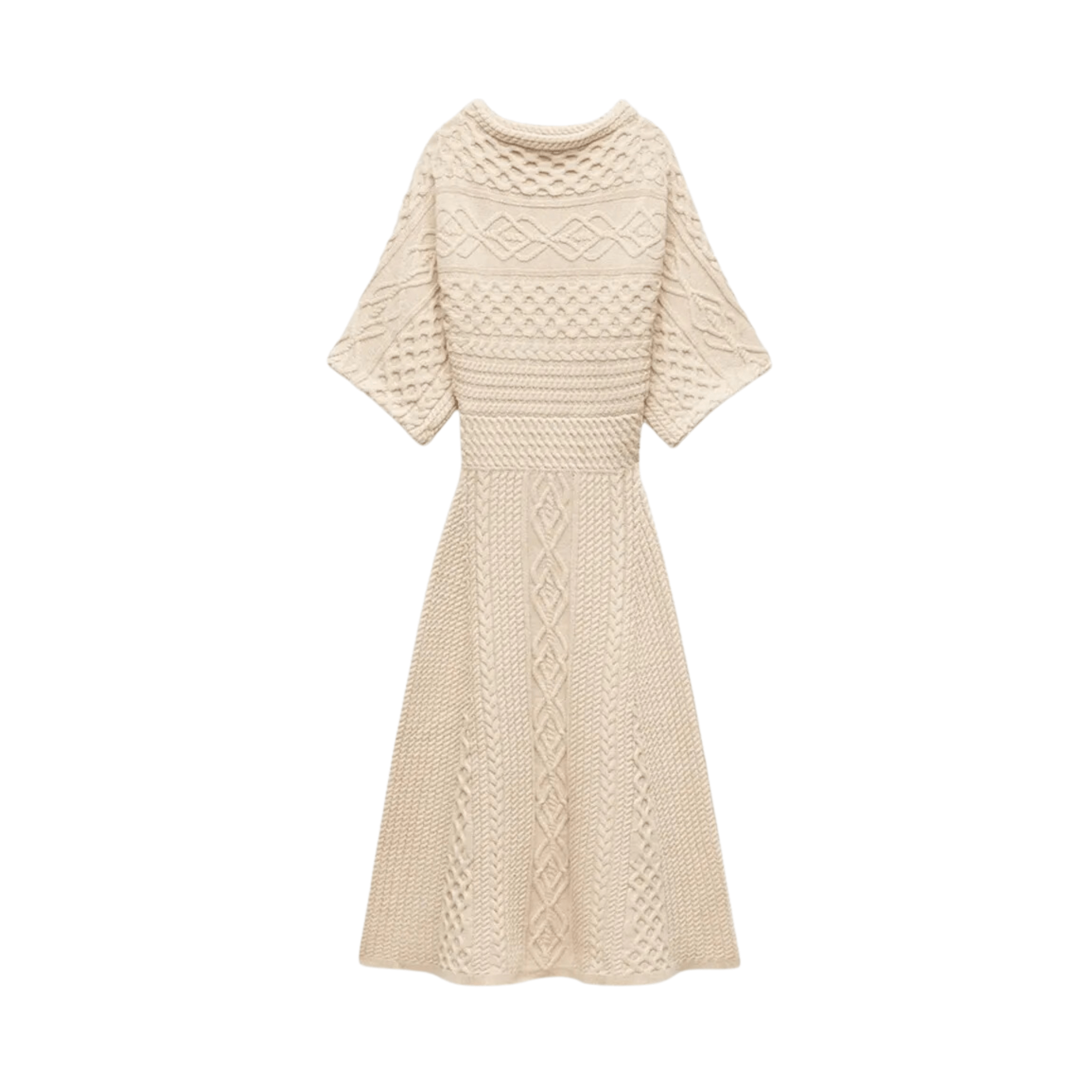 Cable Knit Midi Dress - Kelly Obi New York