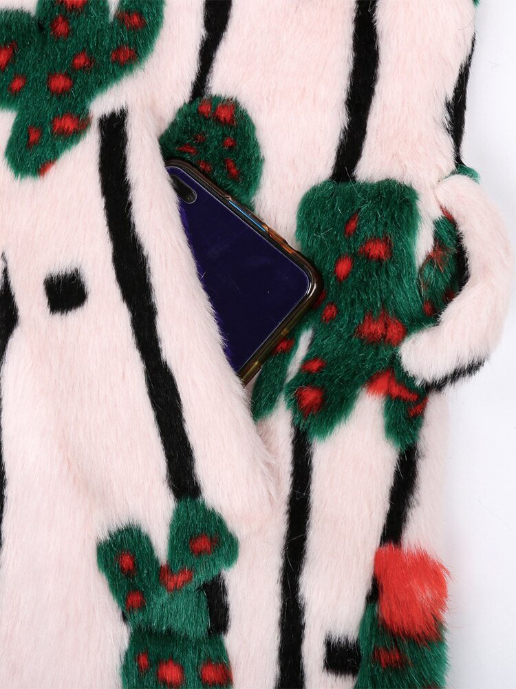 Cactus Faux Fur Jacket - Kelly Obi New York