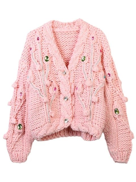 Candy Jewels Warm Knit Sweater - Kelly Obi New York