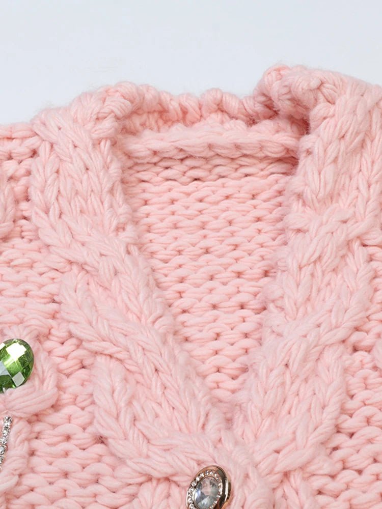 Candy Jewels Warm Knit Sweater - Kelly Obi New York