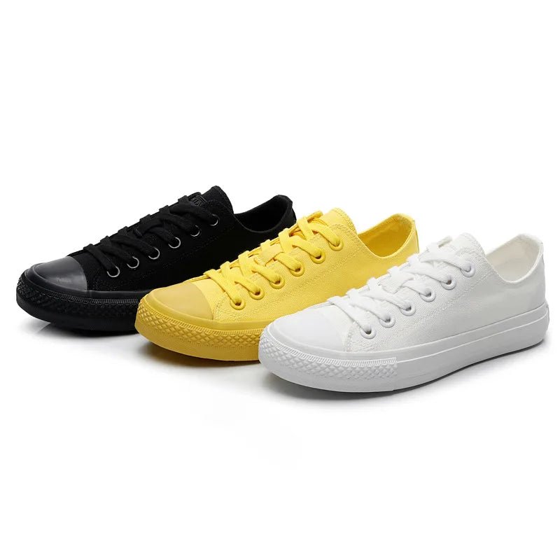 Canvas Lace-Up Sneakers - Kelly Obi New York