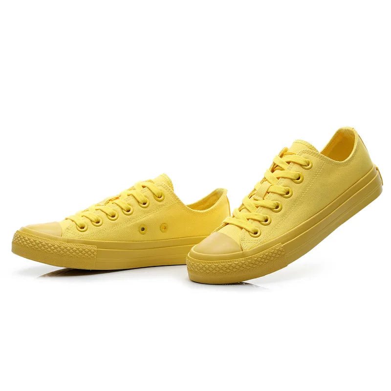 Canvas Lace-Up Sneakers - Kelly Obi New York