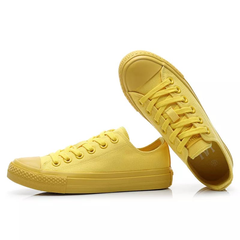 Canvas Lace-Up Sneakers - Kelly Obi New York