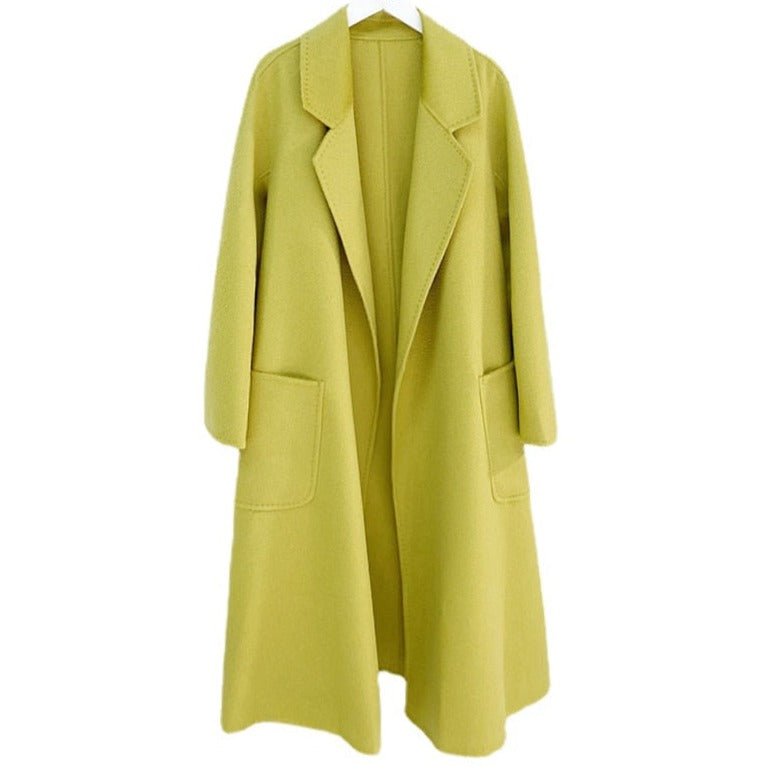 Cashmere Wool Fur Trench Coat - Kelly Obi New York