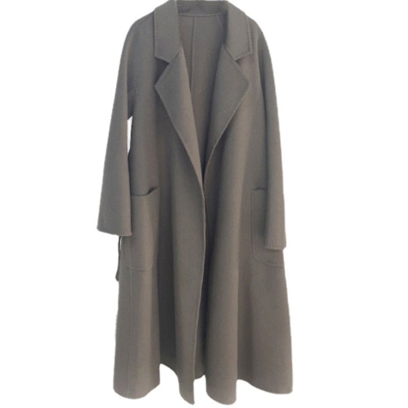 Cashmere Wool Fur Trench Coat - Kelly Obi New York