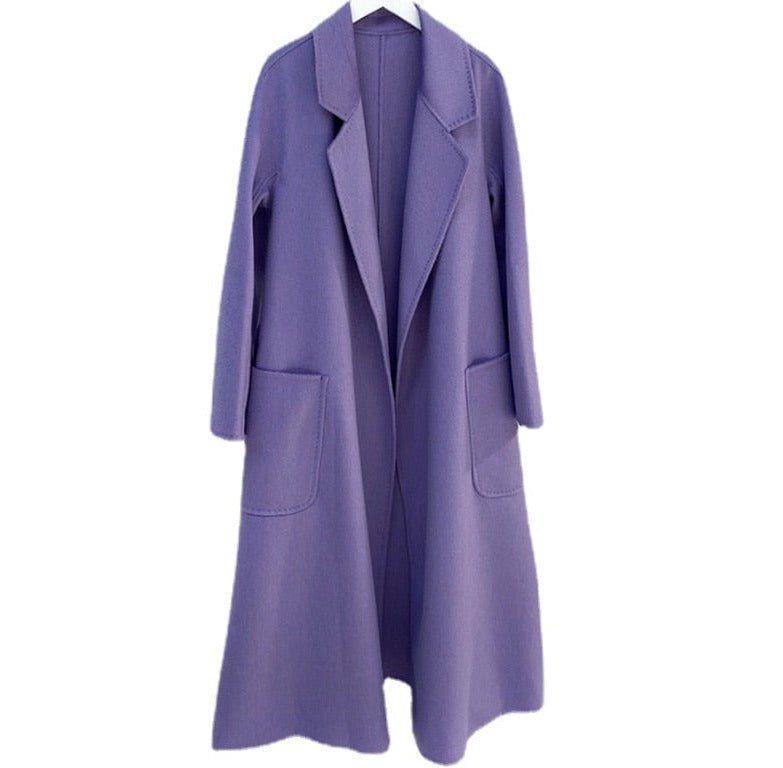 Cashmere Wool Fur Trench Coat - Kelly Obi New York