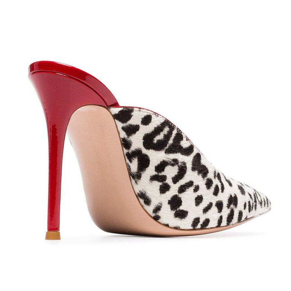 Cheetah Red Mules - Kelly Obi New York