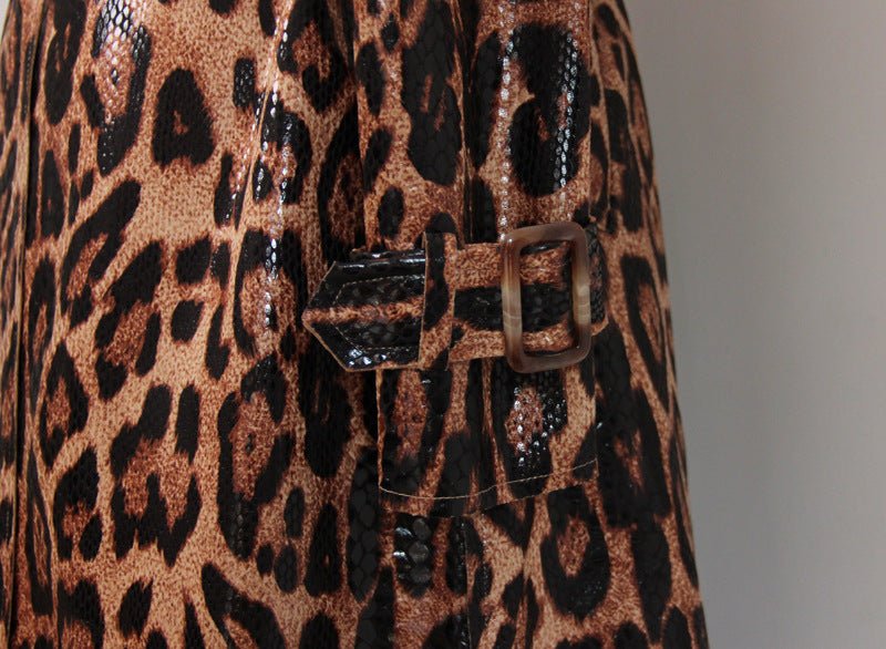 Cheetah Trench Coat - Kelly Obi New York