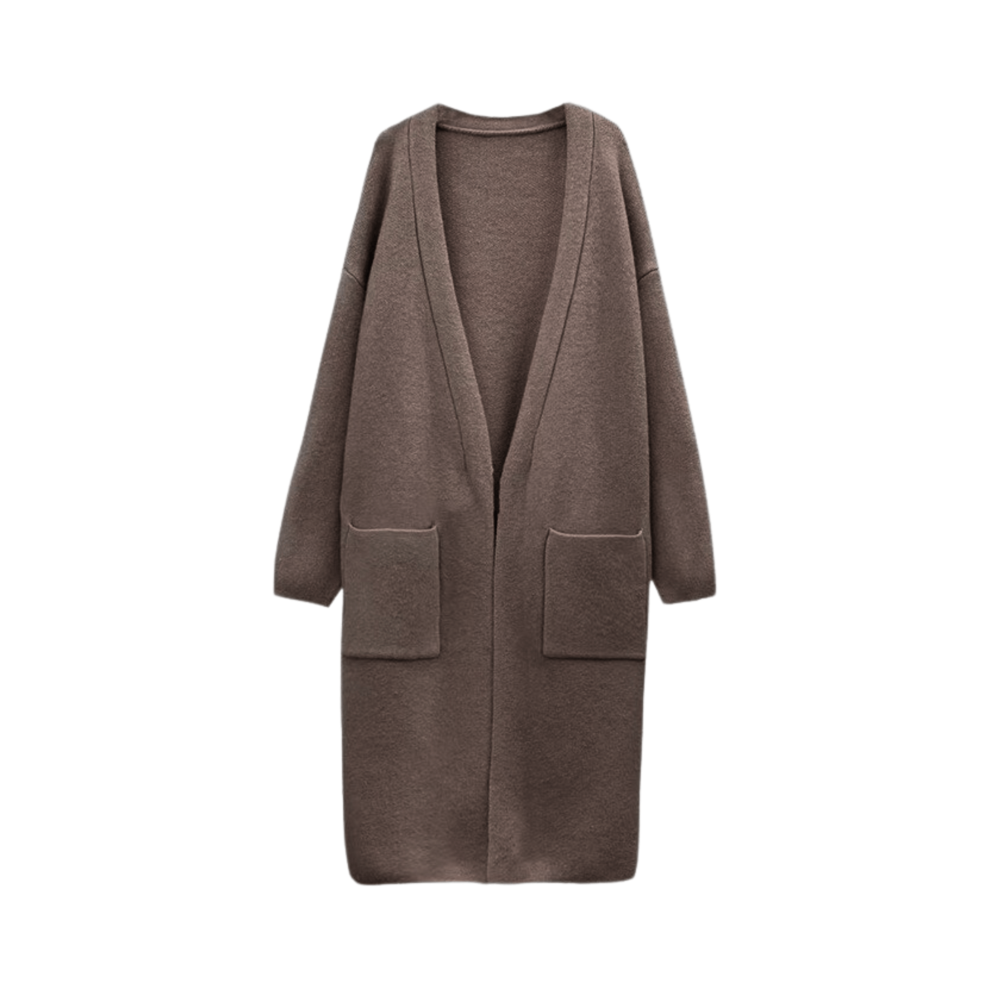 Classic Faux Wool Knitted Coat - Kelly Obi New York