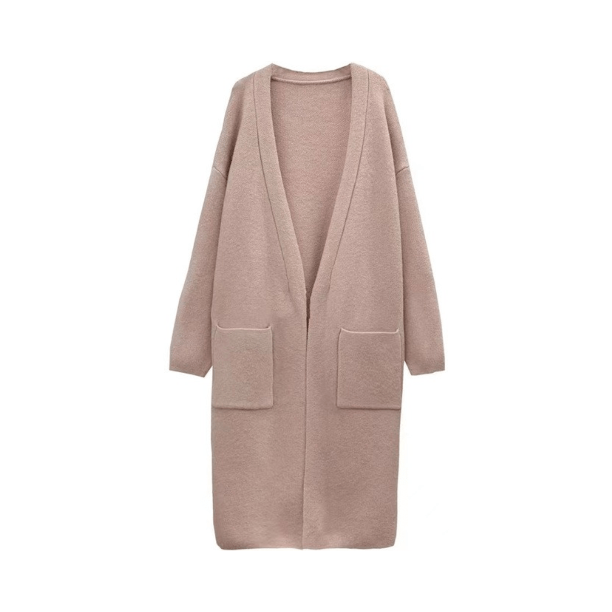 Classic Faux Wool Knitted Coat - Kelly Obi New York