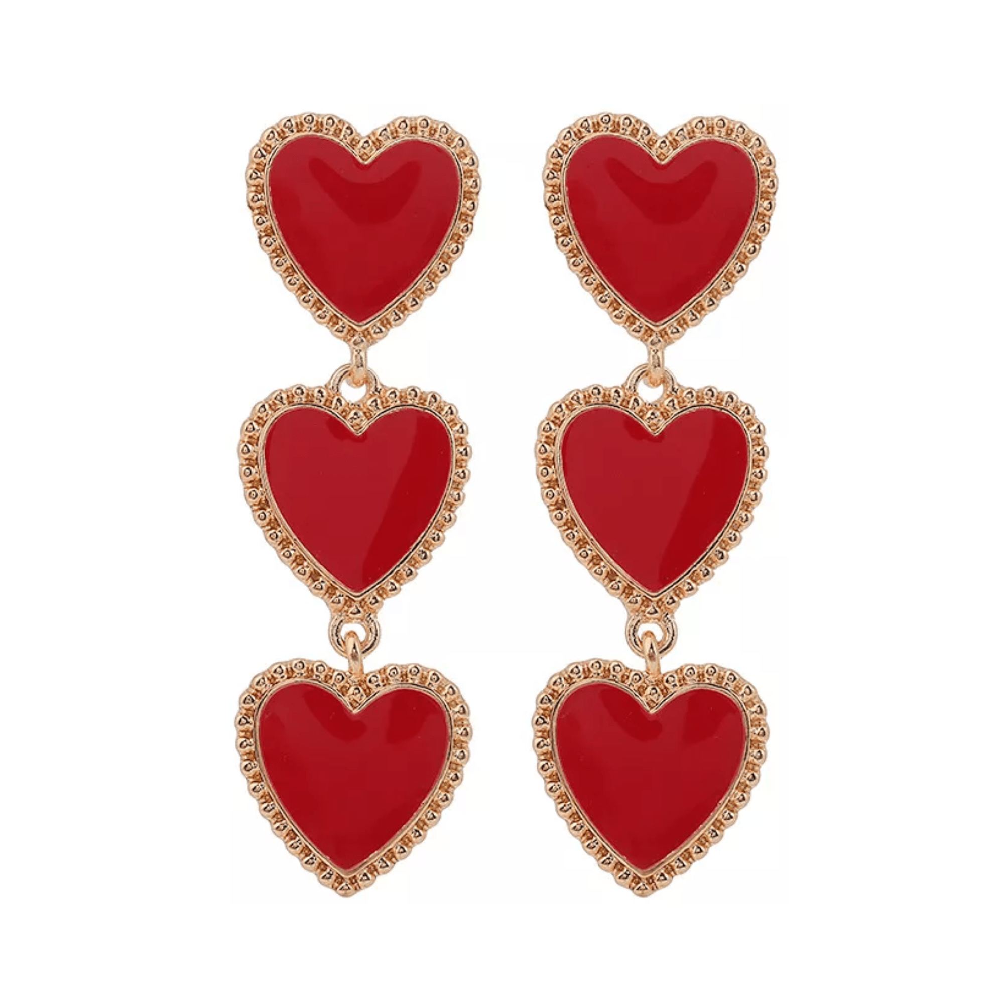 Classic Hearts Earrings - Kelly Obi New York