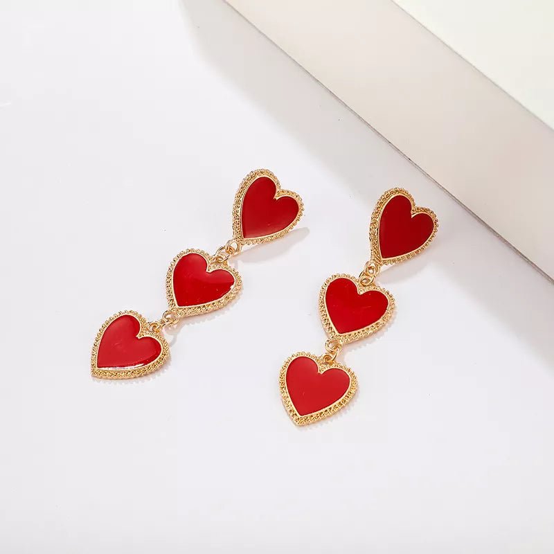 Classic Hearts Earrings - Kelly Obi New York