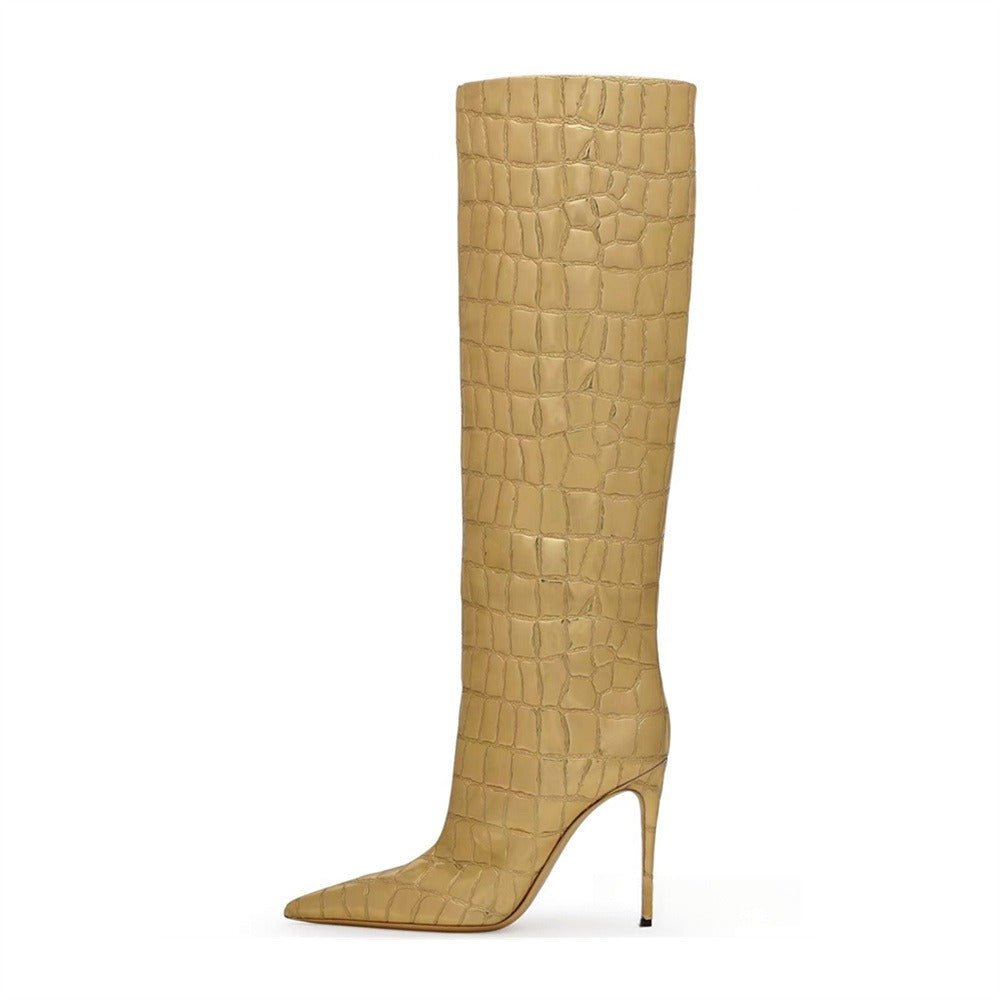 Classic Minimalist Style Stiletto Boots - Kelly Obi New York