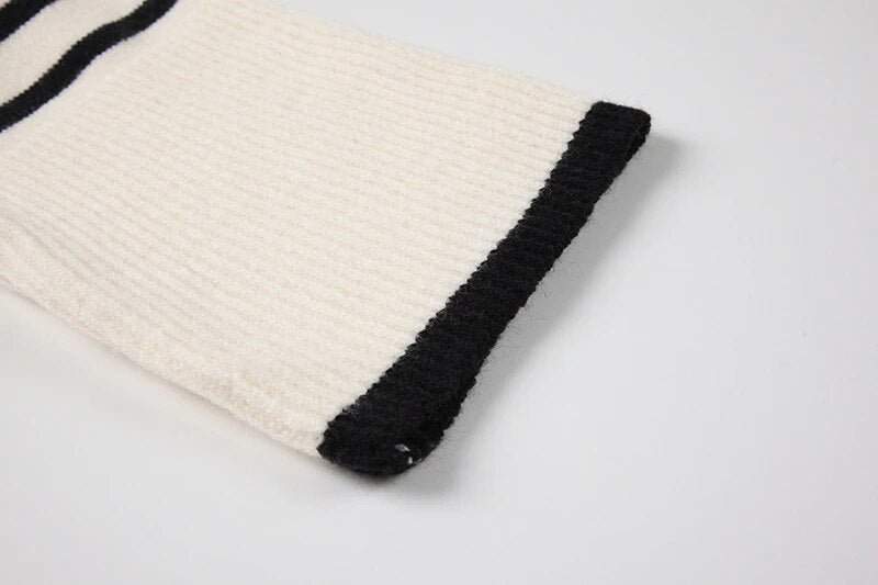 Classic Turtleneck Striped Sweater - Kelly Obi New York
