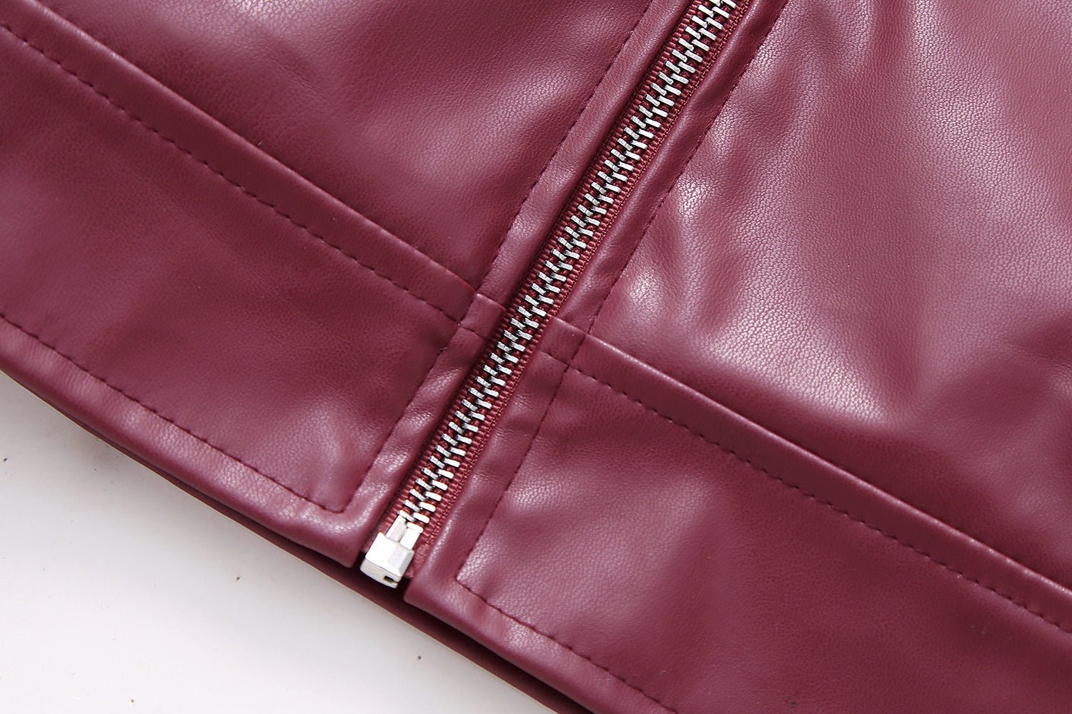 Classic Zip-Up Leather Jacket - Kelly Obi New York