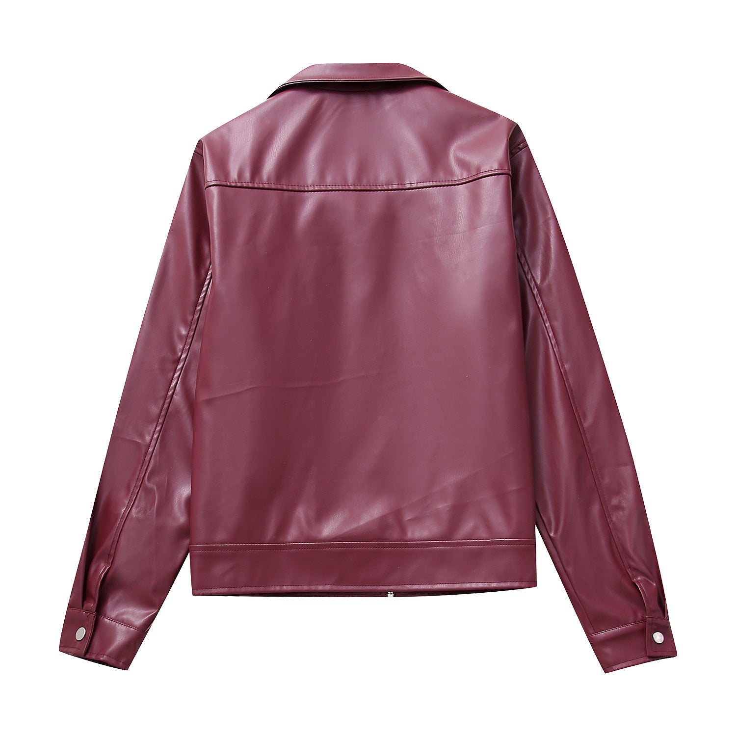 Classic Zip-Up Leather Jacket - Kelly Obi New York