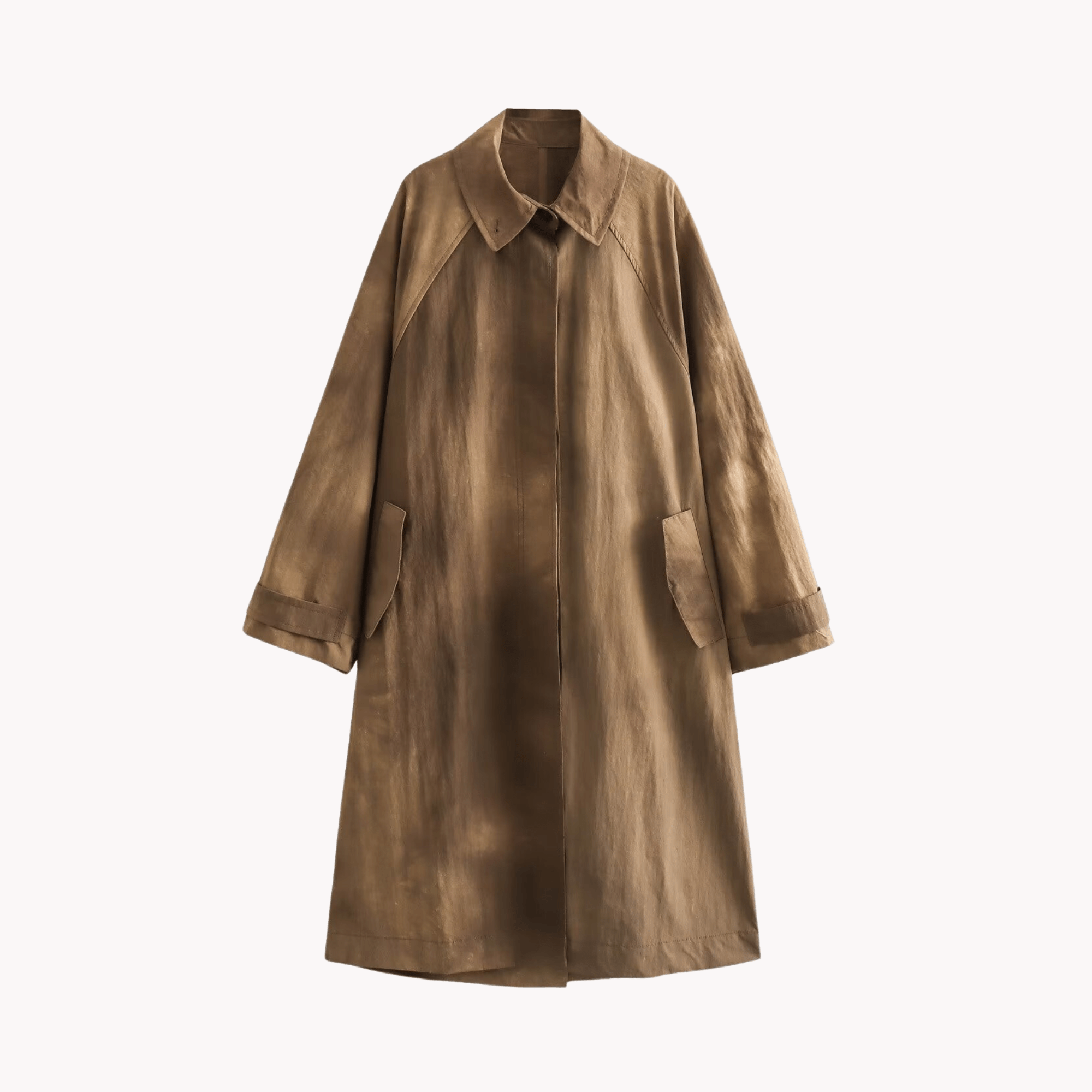 Color Wash Effect Trench Coat - Kelly Obi New York