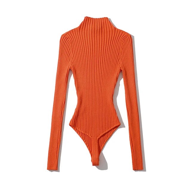 Contoured Ribbed Knitted Bodysuit - Kelly Obi New York