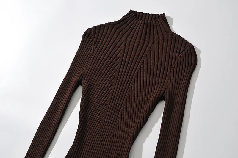 Contoured Ribbed Knitted Bodysuit - Kelly Obi New York