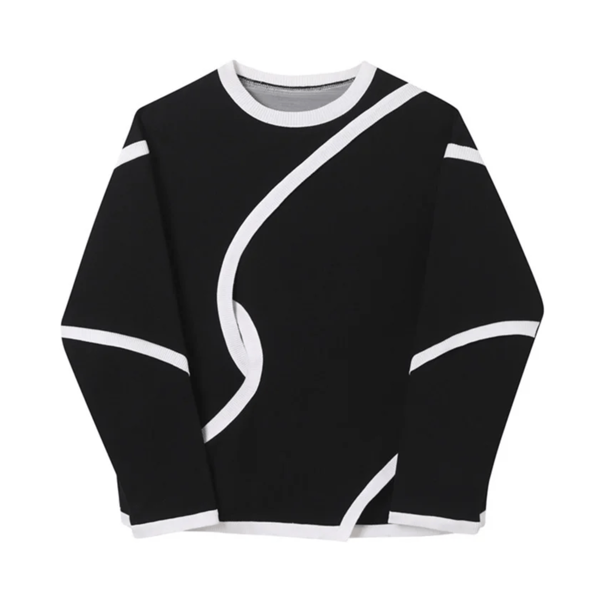 Contrast Curve Cutout Sweatshirt - Kelly Obi New York