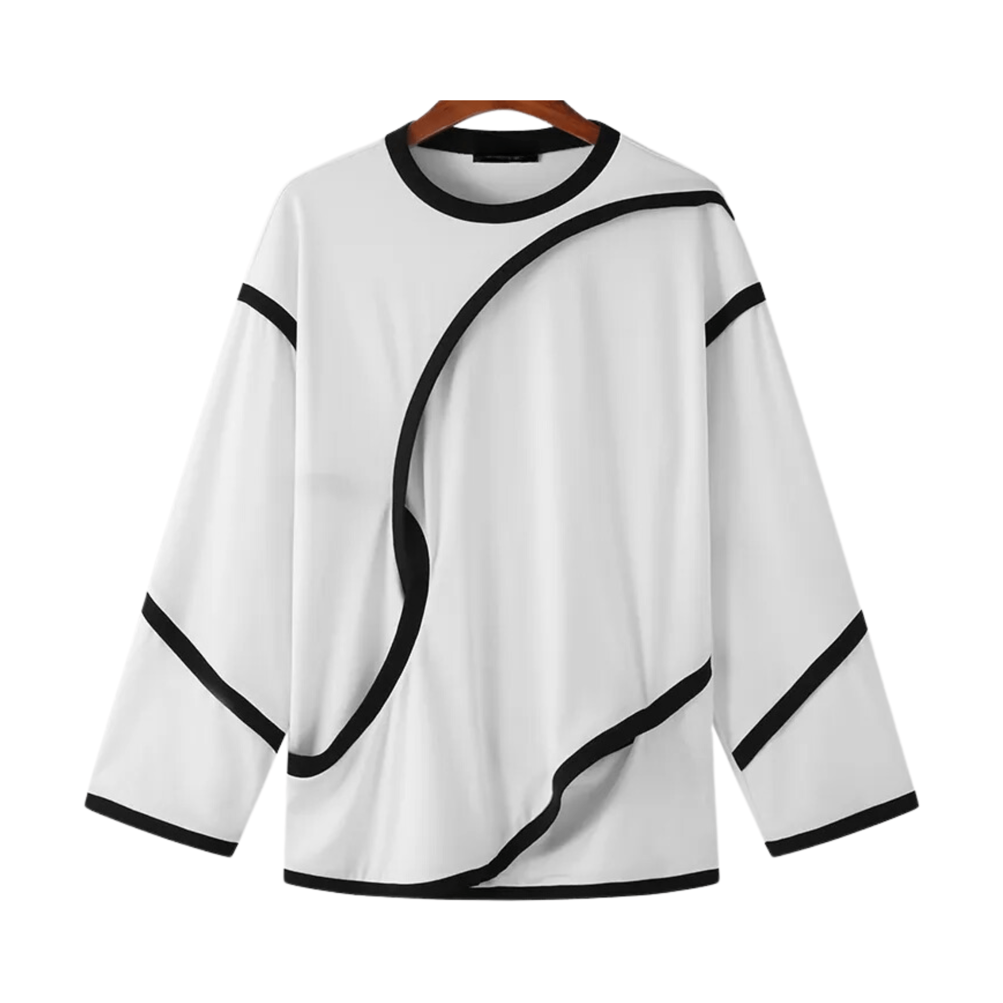 Contrast Curve Cutout Sweatshirt - Kelly Obi New York