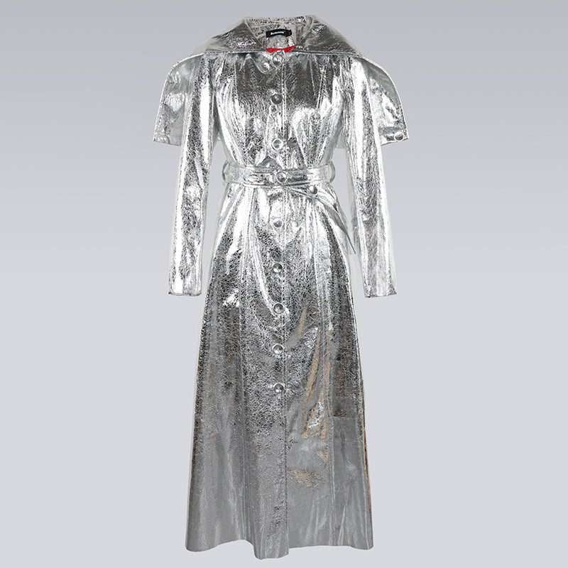 Cool Shine Hooded Long Overcoat - Kelly Obi New York