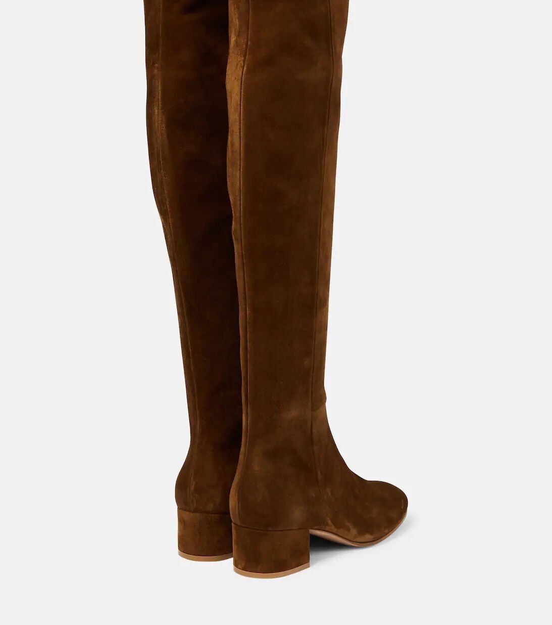 Cow Suede Over the Knee Boots - Kelly Obi New York